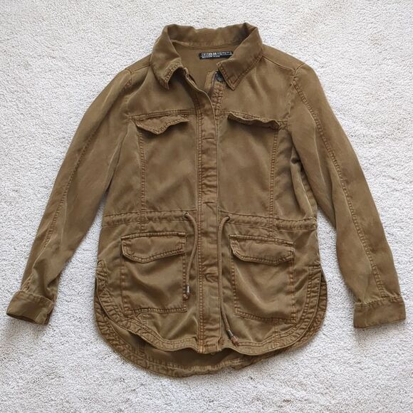 Cotton On Brown Utility Jacket Size 4 US - Picture 1 of 7